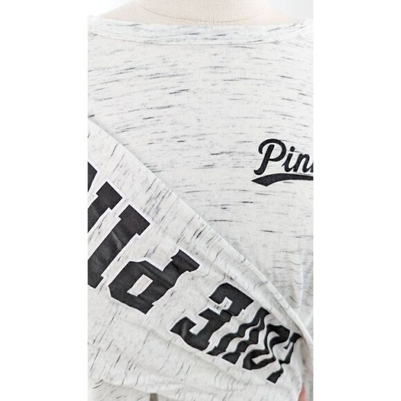 Victoria's Secret Pink Women Bling Pull-on Long Sleeve Shirt White Size Large - Picture 10 of 14